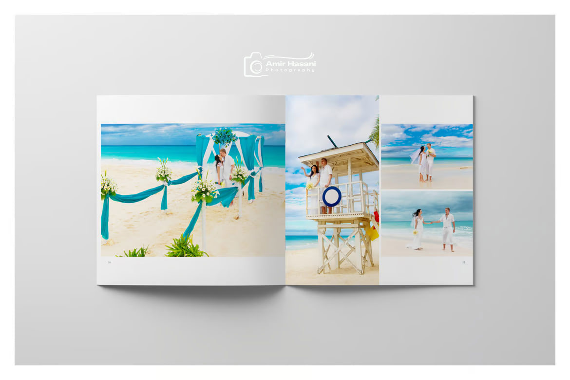 دانلود قالب آلبوم عروسی حرفه‌ای Wedding Album Template