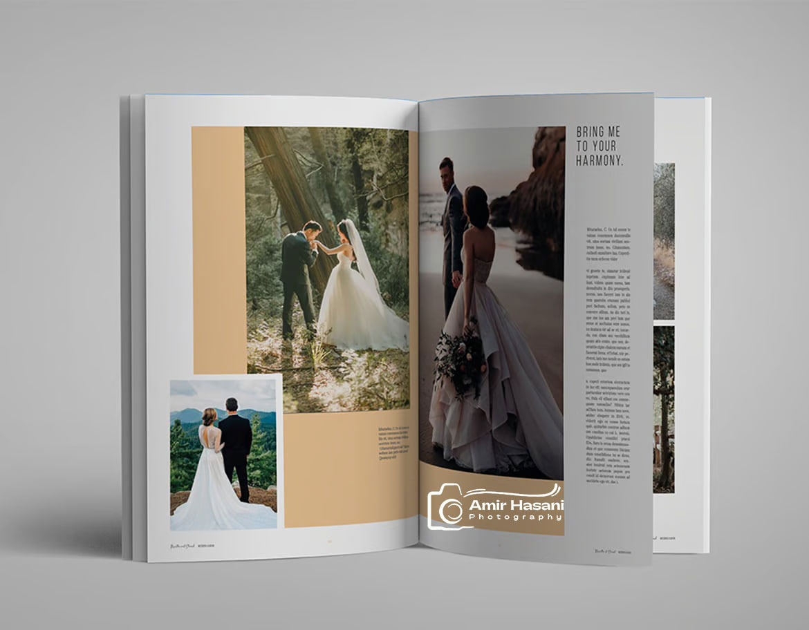 دانلود قالب PSD و InDesign آلبوم عروسی Wedding Album