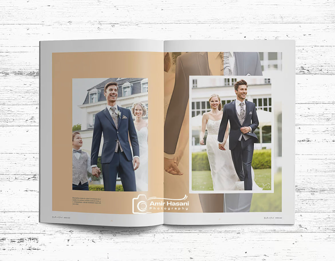 دانلود قالب PSD و InDesign آلبوم عروسی Wedding Album