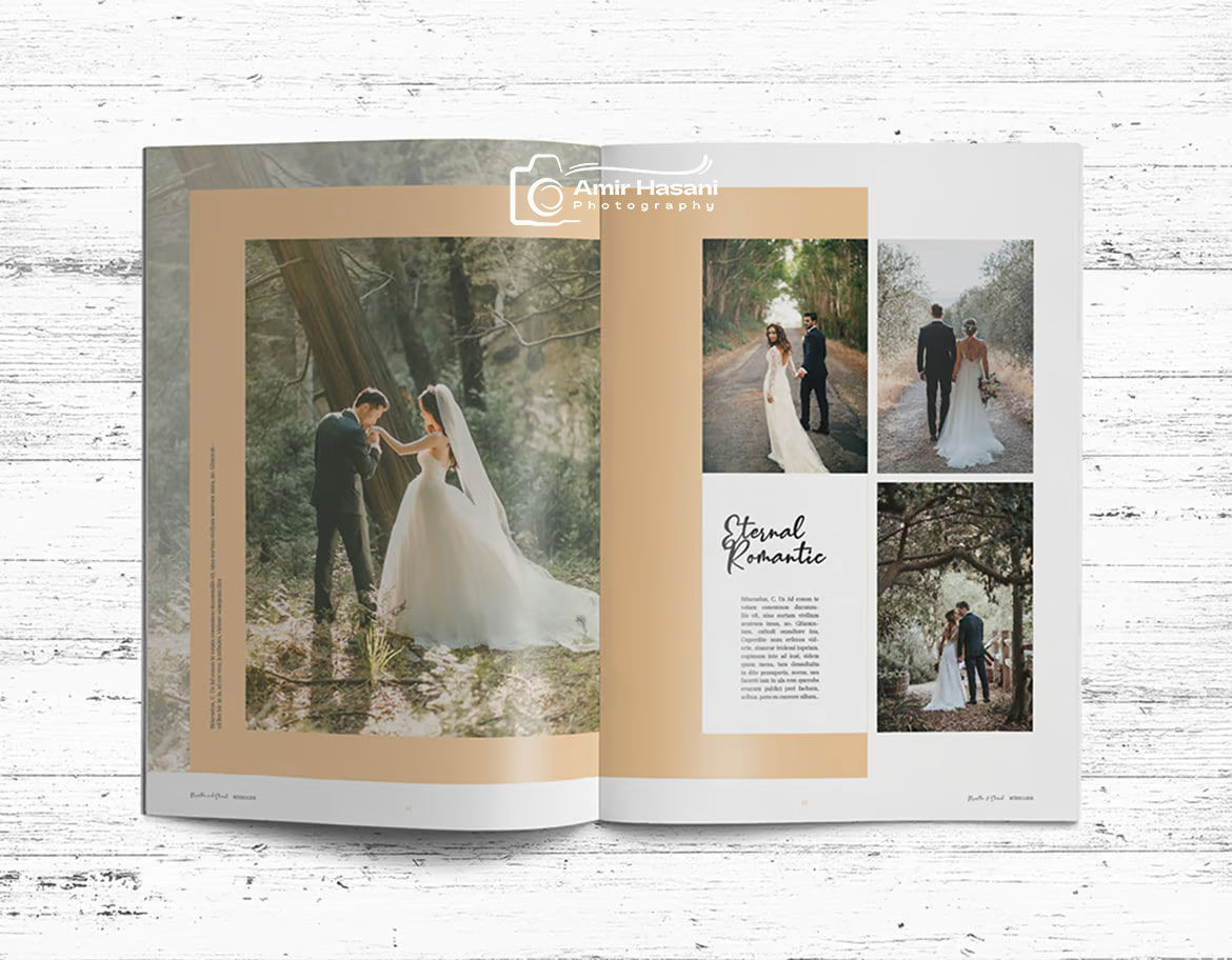دانلود قالب PSD و InDesign آلبوم عروسی Wedding Album