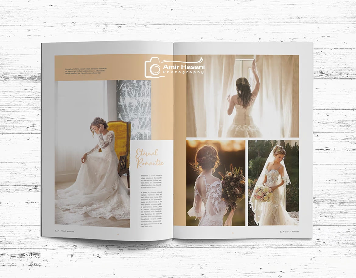 دانلود قالب PSD و InDesign آلبوم عروسی Wedding Album