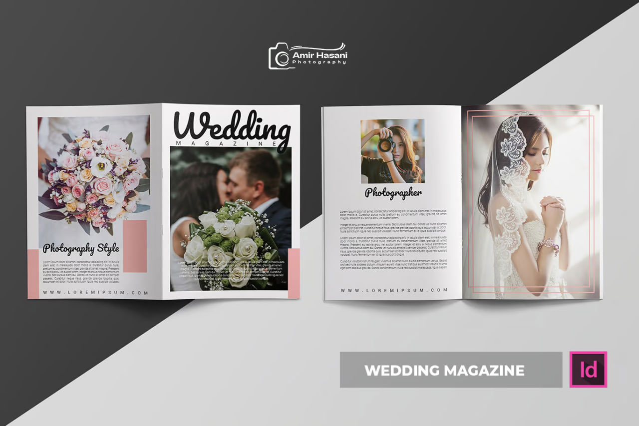 دانلود قالب مجله عروسی، Wedding Magazine حرفه‌ای