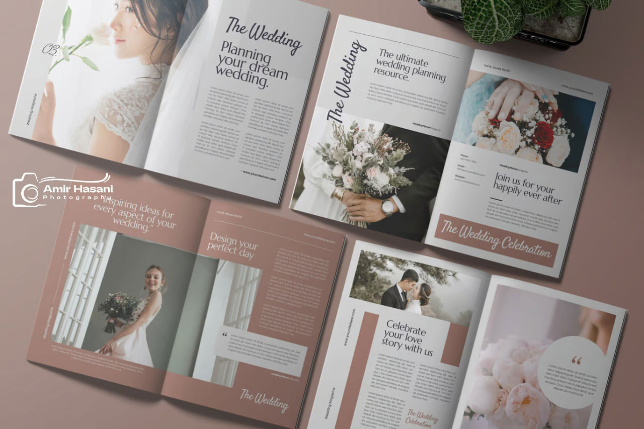 دانلود قالب مجله مراسم عروسی، Wedding Ceremony Magazine