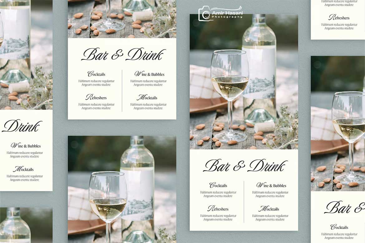 دانلود ست لوازم چاپی مراسم عروسی Wedding Stationery Set
