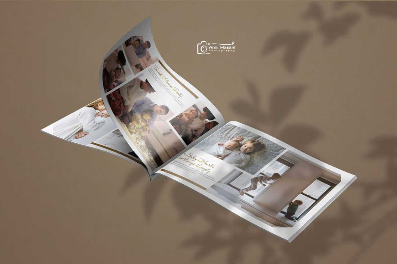 دانلود قالب آلبوم عکس خانوادگی و کودک، تمپلیت ایندیزاین