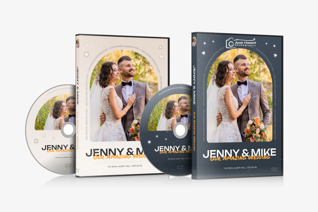 دانلود قالب PSD کاور DVD عروسی