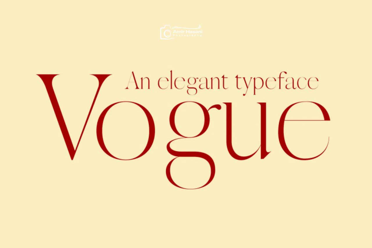 دانلود فونت Vogue