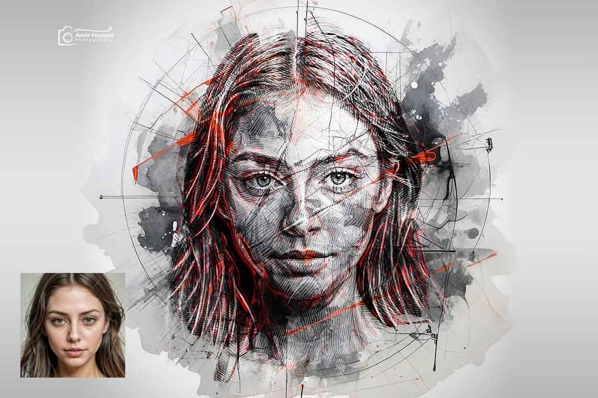 دانلود طرح لایه باز اکشن و جوهری فتوشاپ
